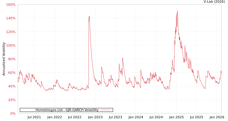 graph of Homebiogas Ltd GJR-GARCH