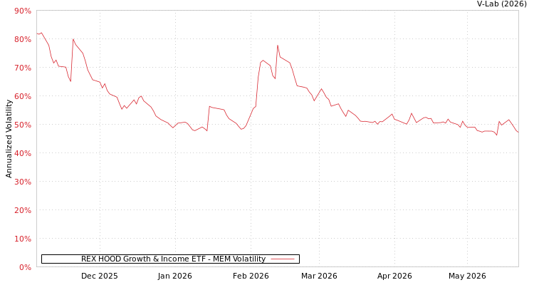 graph of REX HOOD Growth & Income ETF MEM