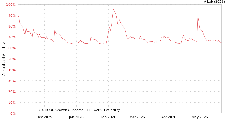 graph of REX HOOD Growth & Income ETF GARCH