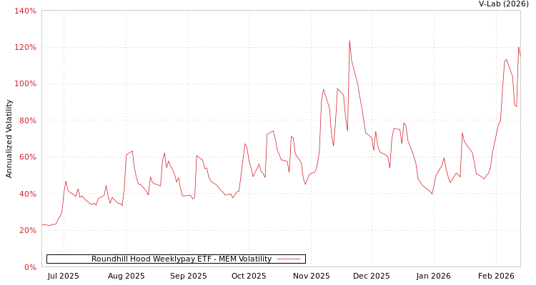 graph of Roundhill Hood Weeklypay ETF MEM