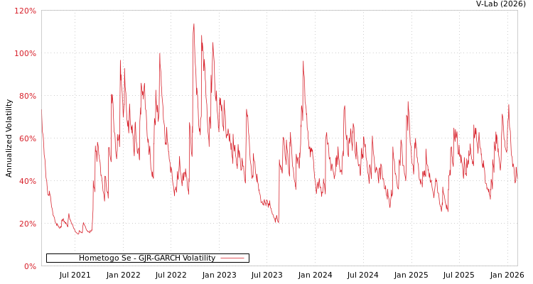 graph of Hometogo Se GJR-GARCH