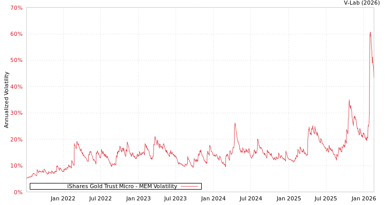 graph of iShares Gold Trust Micro MEM