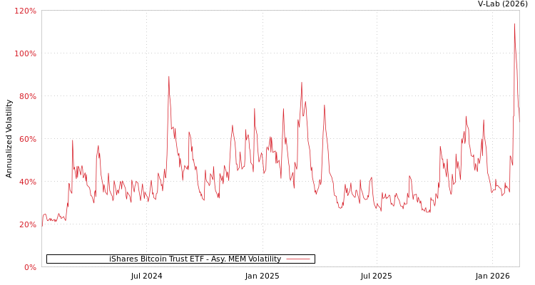 graph of iShares Bitcoin Trust ETF AMEM