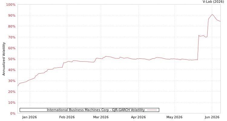graph of International Business Machines Corp GJR-GARCH