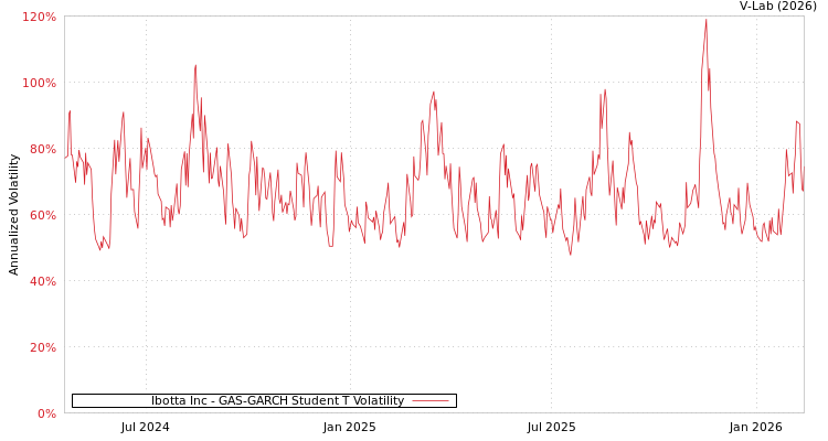 graph of Ibotta Inc GAS-GARCH-T