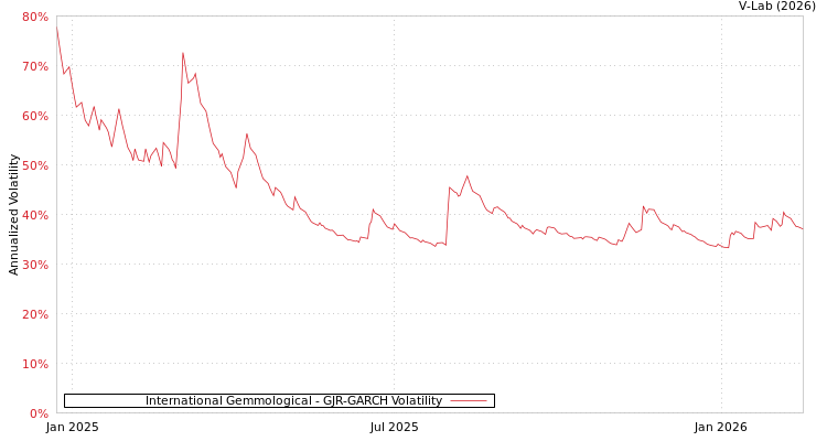 graph of International Gemmological GJR-GARCH