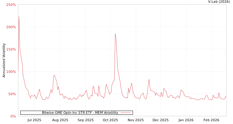 graph of Bitwise GME Optn Inc STR ETF MEM