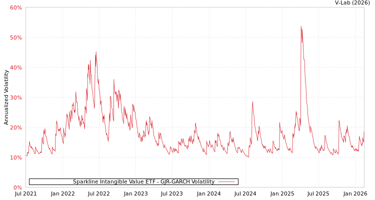 graph of Sparkline Intangible Value ETF GJR-GARCH