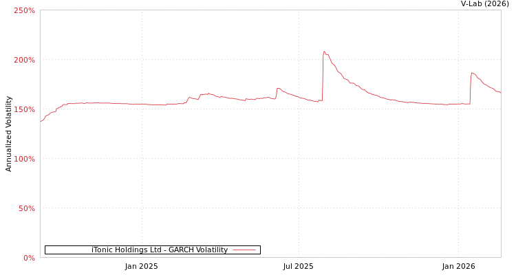 graph of iTonic Holdings Ltd GARCH