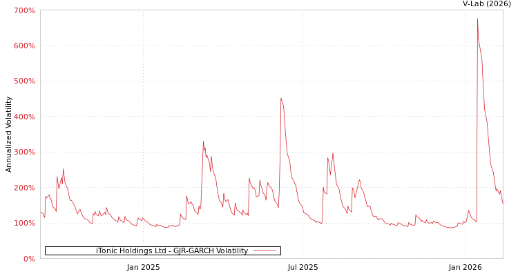graph of iTonic Holdings Ltd GJR-GARCH