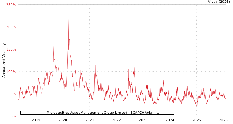 graph of Microequities Asset Management Group Limited EGARCH