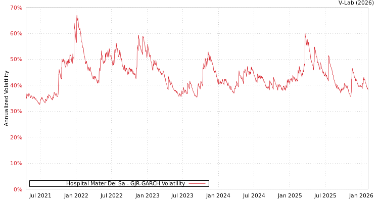 graph of Hospital Mater Dei Sa GJR-GARCH