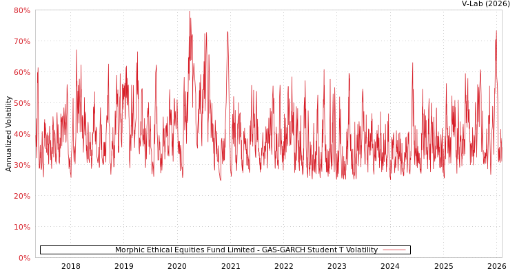 graph of Morphic Ethical Equities Fund Limited GAS-GARCH-T