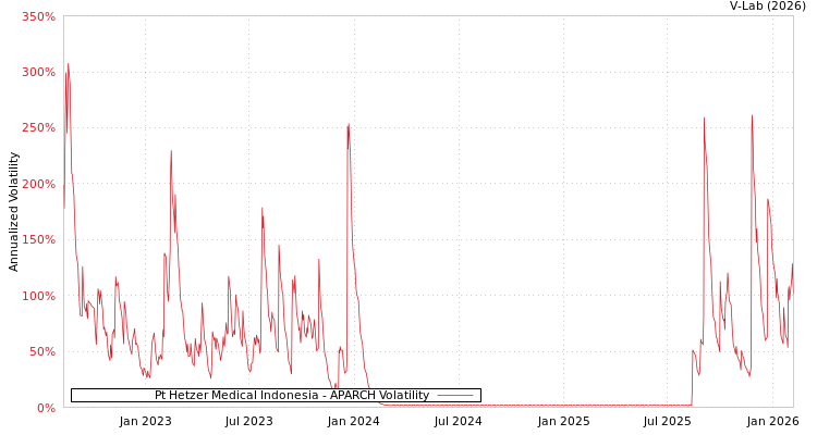 graph of Pt Hetzer Medical Indonesia APARCH