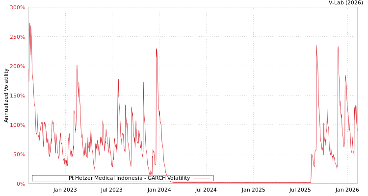 graph of Pt Hetzer Medical Indonesia GARCH