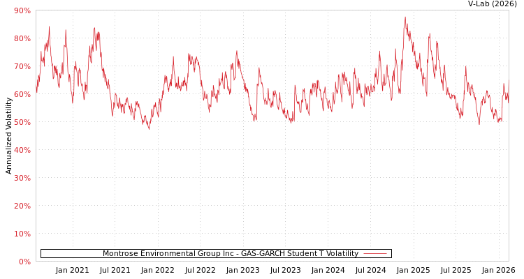 graph of Montrose Environmental Group Inc GAS-GARCH-T