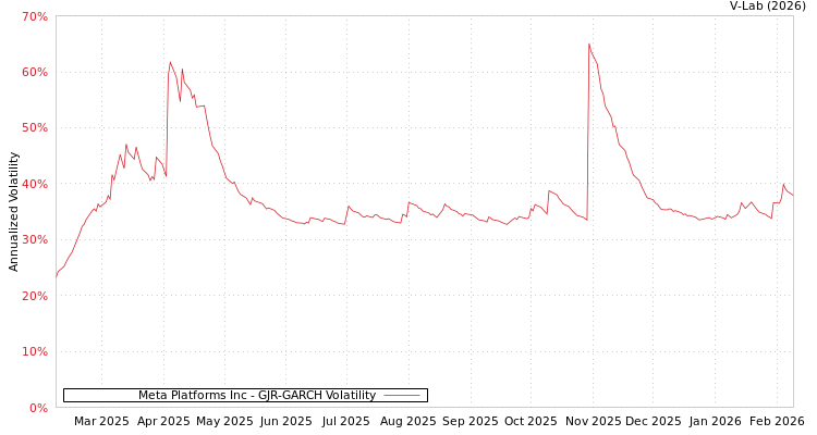 graph of Meta Platforms Inc GJR-GARCH