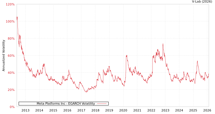 graph of Meta Platforms Inc EGARCH