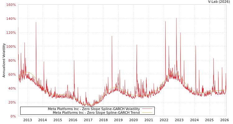 graph of Meta Platforms Inc S0GARCH