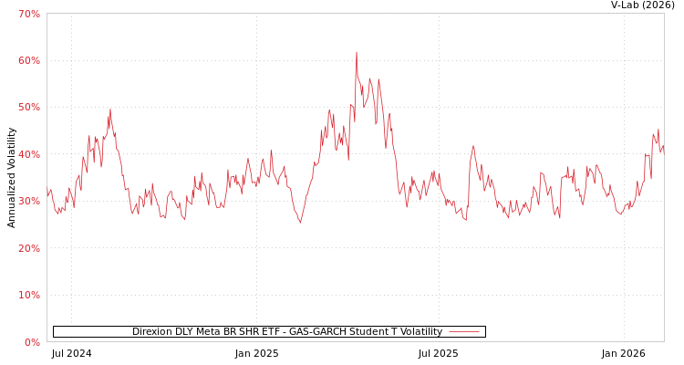 graph of Direxion DLY Meta BR SHR ETF GAS-GARCH-T