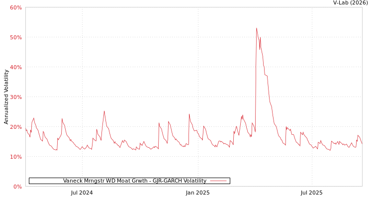 graph of Vaneck Mrngstr WD Moat Grwth GJR-GARCH