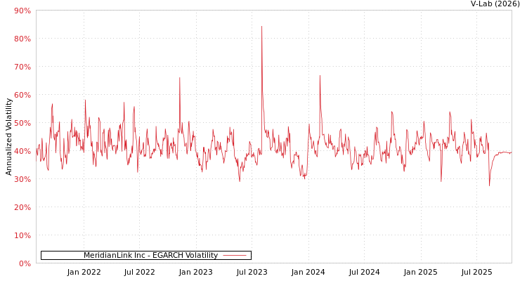 graph of MeridianLink Inc EGARCH