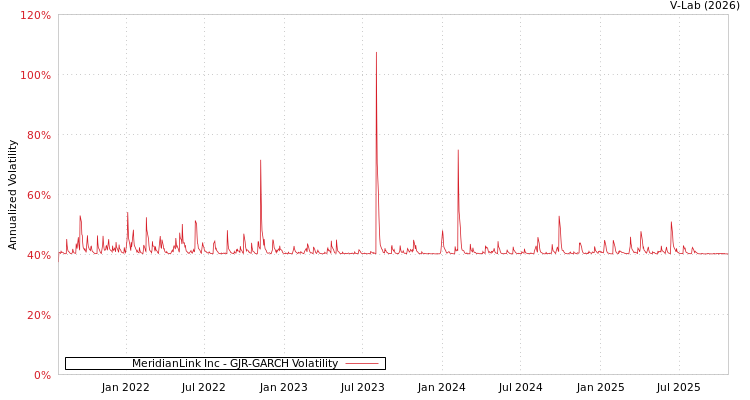 graph of MeridianLink Inc GJR-GARCH