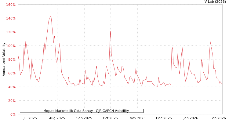 graph of Mopas Marketcilik Gida Sanay GJR-GARCH