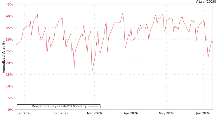 graph of Morgan Stanley EGARCH
