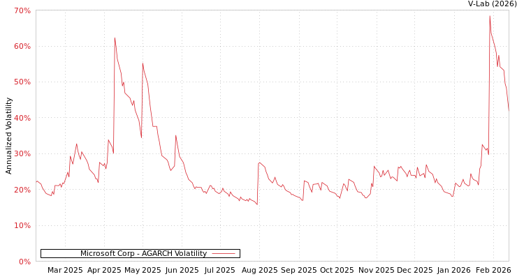 graph of Microsoft Corp AGARCH