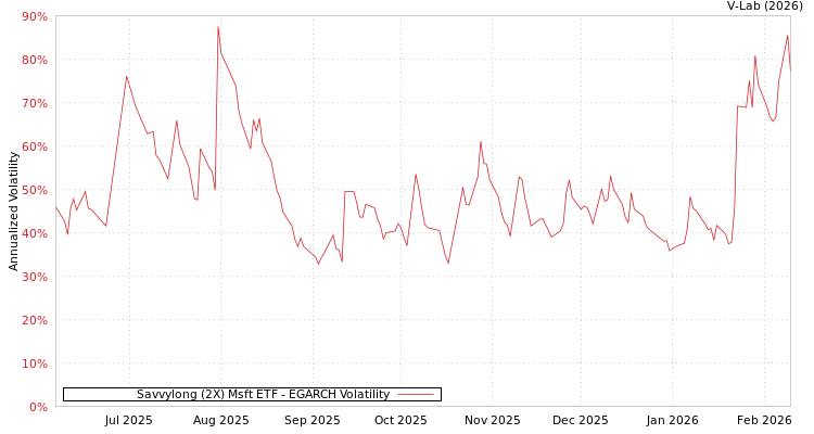 graph of Savvylong (2X) Msft ETF EGARCH