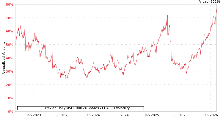 graph of Direxion Daily MSFT Bull 2X Shares EGARCH
