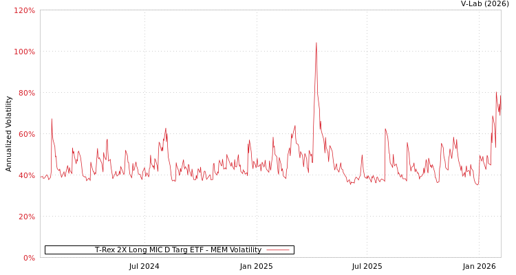 graph of T-Rex 2X Long MIC D Targ ETF MEM