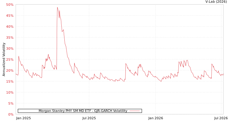 graph of Morgan Stanley PHY SM MD ETF GJR-GARCH