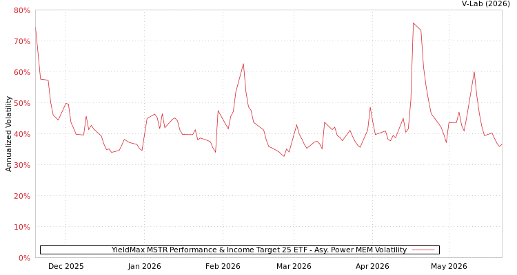graph of YieldMax MSTR Performance & Income Target 25 ETF APMEM