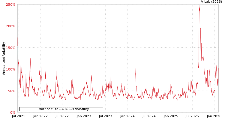 graph of Matricelf Ltd APARCH