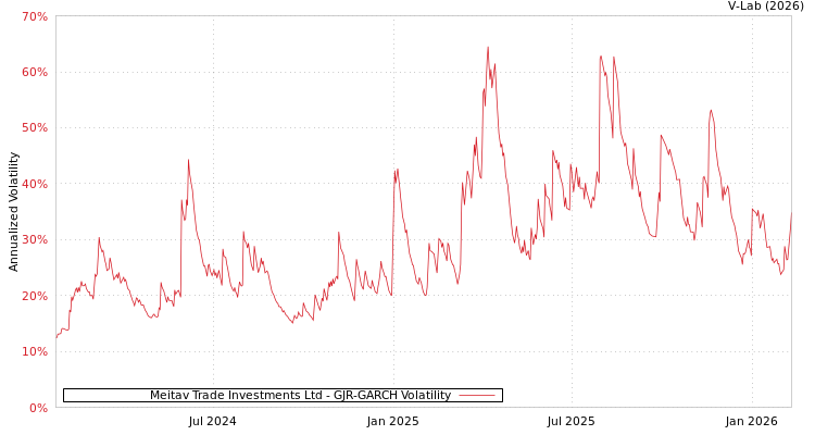 graph of Meitav Trade Investments Ltd GJR-GARCH