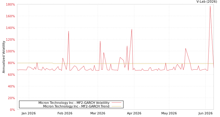 graph of Micron Technology Inc MF2-GARCH