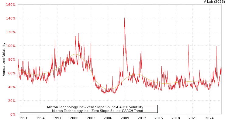 graph of Micron Technology Inc S0GARCH