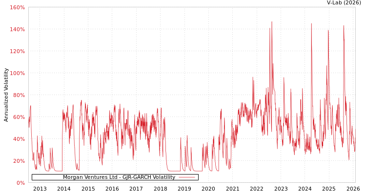 graph of Morgan Ventures Ltd GJR-GARCH