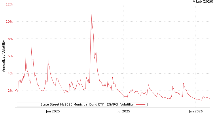 graph of State Street My2028 Municipal Bond ETF EGARCH