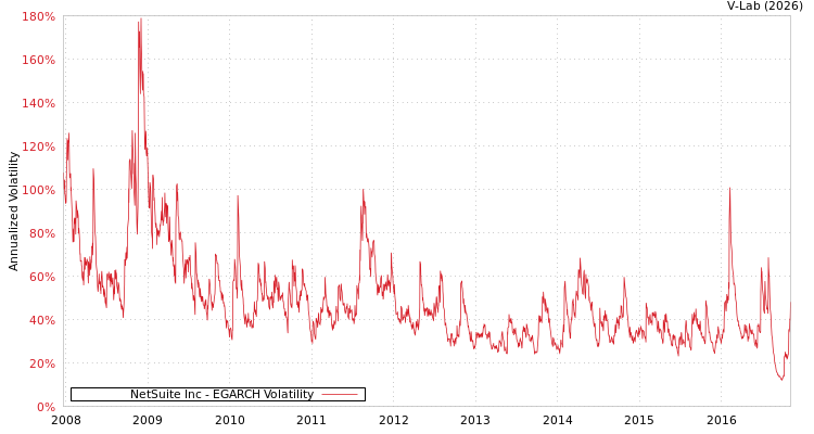 graph of NetSuite Inc EGARCH