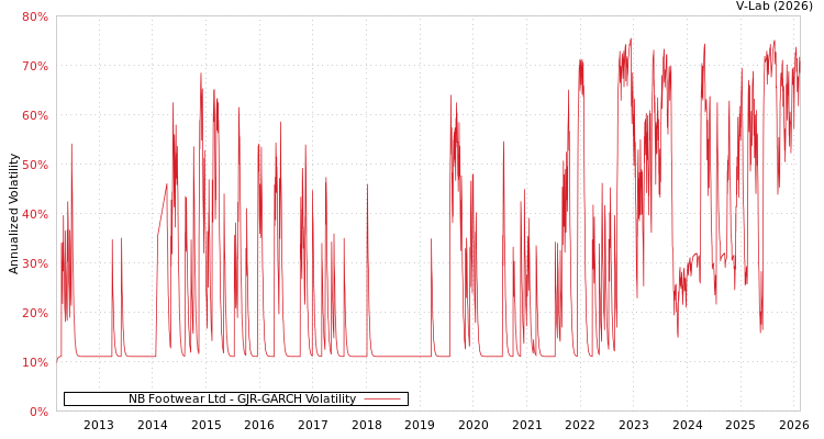 graph of NB Footwear Ltd GJR-GARCH