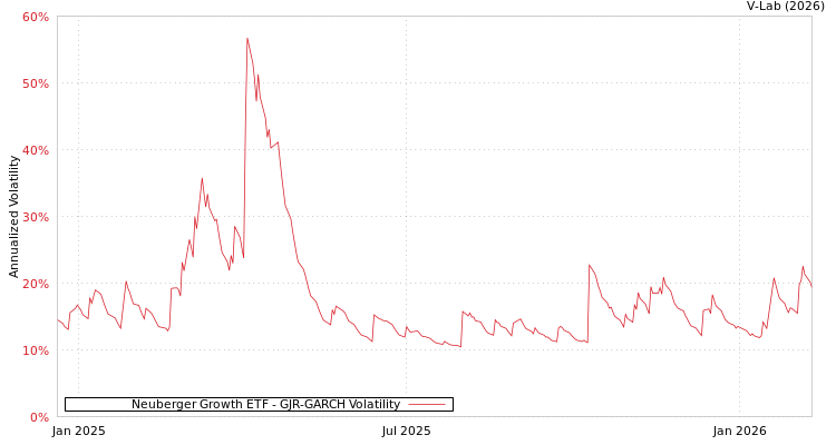 graph of Neuberger Growth ETF GJR-GARCH