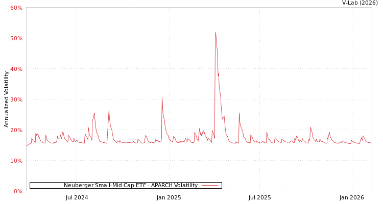 graph of Neuberger Small-Mid Cap ETF APARCH