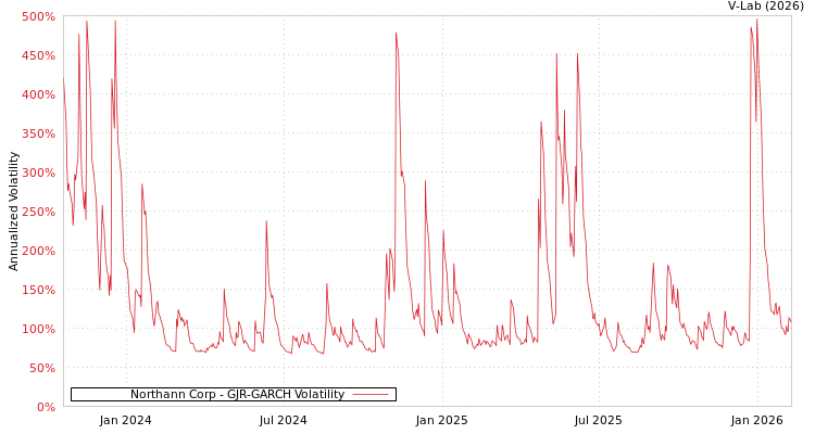 graph of Northann Corp GJR-GARCH