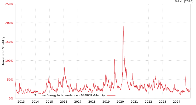 graph of Tortoise Energy Independence AGARCH
