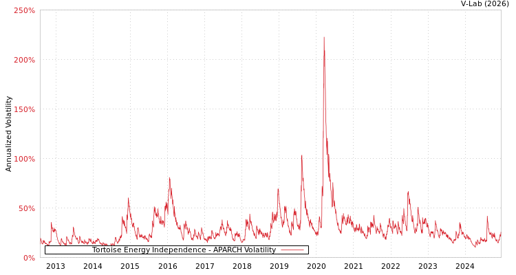 graph of Tortoise Energy Independence APARCH