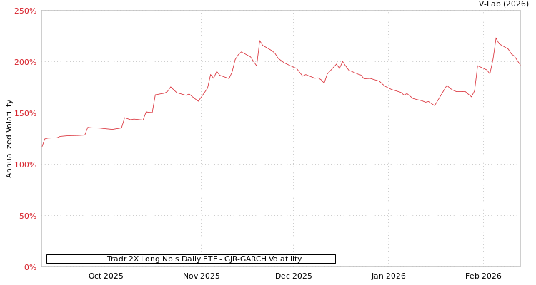 graph of Tradr 2X Long Nbis Daily ETF GJR-GARCH