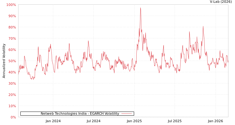 graph of Netweb Technologies India EGARCH